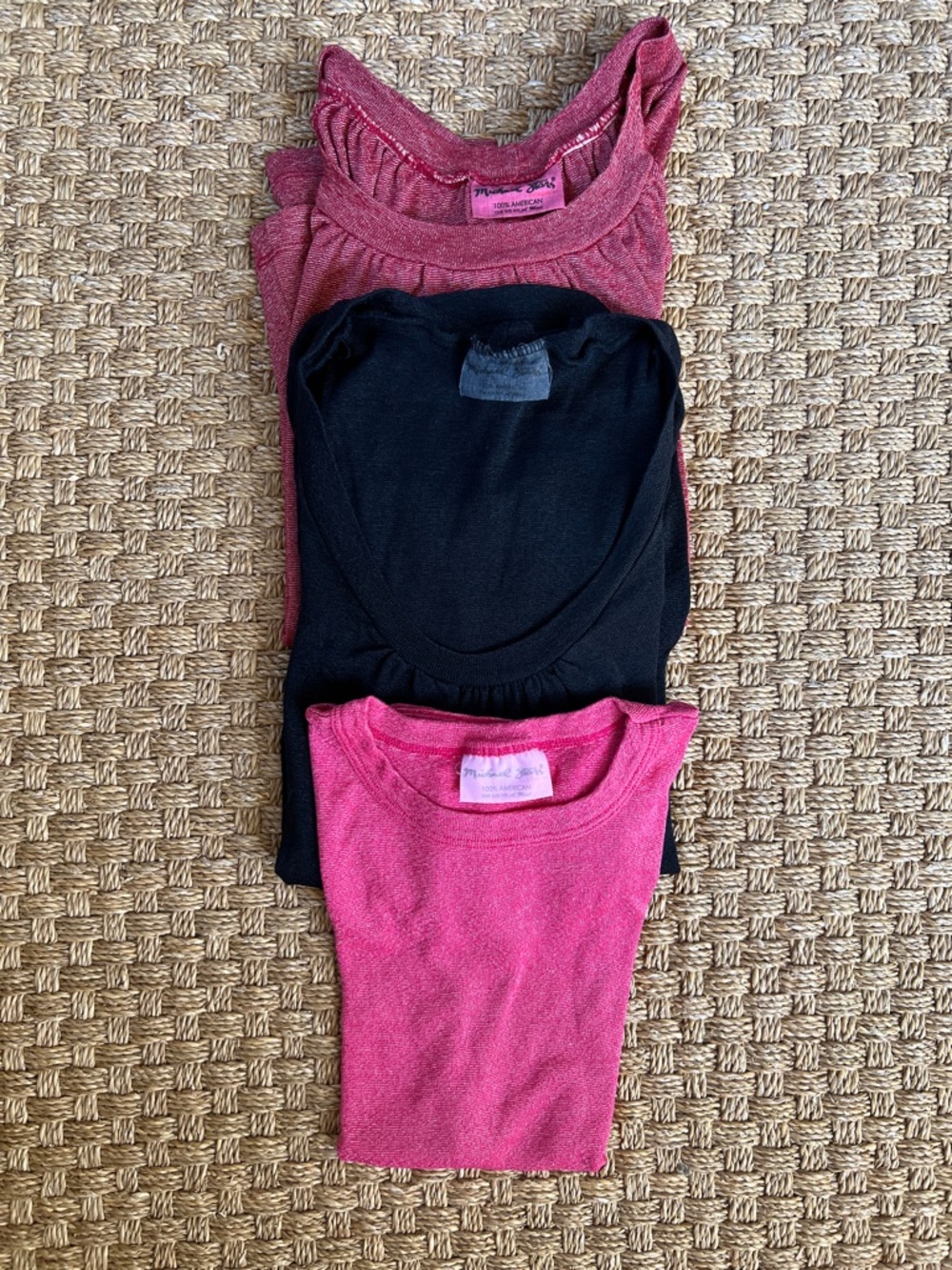 Michael Stars - 3 tops in Pink, Black & Berry